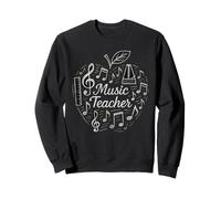 Tableau noir Musique Apple Teacher Choir Band Directors Apparel Sweatshirt