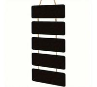 Tableau noir suspendu en bois double face - Tableau d'affichage rectangulaire de style campagnard effaçable avec ruban de suspension, idéal pour 3 scénarios : mariage, bar, restaurant, décoration mura