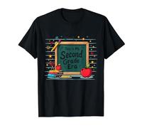 Tableau Noir « This is My Second Grade Era School Supplies » T-Shirt, Homme, Noir, 6XL