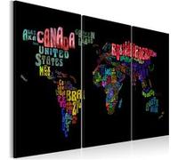 Tableau - Noms des pays - triptyque - 90x60 Artgeist (6821) G