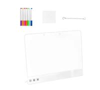 Tableau Notes LED Ardoise d'écriture effaçable à sec rechargeable avec