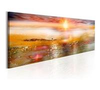 Tableau Orange Sea-Taille L 135 x H 45 cm