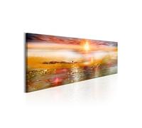 Tableau Orange Sea-Taille L 150 x H 50 cm