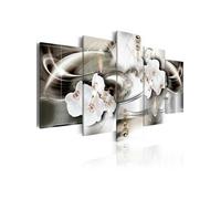 Tableau Orchids among the waves of gold-Taille L 100 x H 50 cm