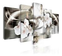 Tableau Orchids among the waves of gold-Taille L 200 x H 100 cm Imprimé G