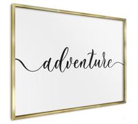 Tableau Organisateur en Métal 100x70 cm | Cadre Argenté | Aventure Écrite