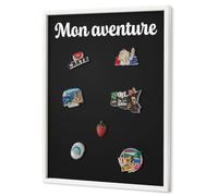 Tableau Organisateur Mural 50x70 cm | Cadre Blanc | Mon Aventure