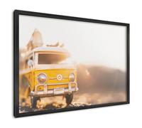 Tableau Organisateur Mural 60x40 cm | Cadre Noir | Voyage Rétro