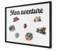 Tableau Organisateur Mural 70x50 cm | Cadre Noir | Mon Aventure