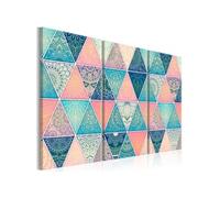 Tableau Oriental Triangles (3 Parts)-Taille L 120 x H 80 cm