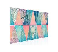 Tableau Oriental Triangles (5 Parts) Narrow-Taille L 225 x H 90 cm