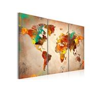 Tableau Painted World triptych-Taille L 120 x H 80 cm