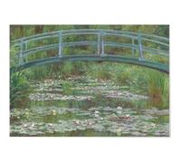 Tableau Panorama Claude Monet Le Pont Japonais 50x35 cm - Imprimée sur Toile - Tableau