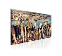 Tableau Panorama of New York-Taille L 120 x H 40 cm