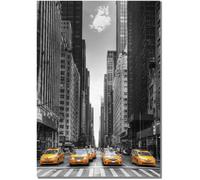 Tableau Panorama Taxi New York 21x30 cm - Imprimée sur Toile - Tableau Ville