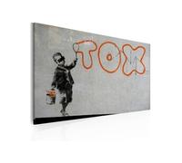Tableau Papier peint graffiti (Banksy)-Taille L 60 x H 40 cm