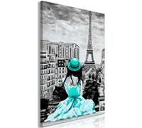 Tableau - Paris Colour (1 Part) Vertical Green - 60x90 Artgeist (7406)