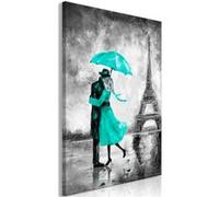 Tableau - Paris Fog (1 Part) Vertical Green - 40x60 Artgeist (7417) G