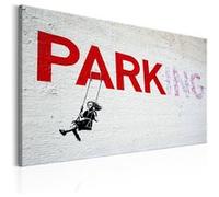 Tableau Parking Girl Swing by Banksy-Taille L 90 x H 60 cm Imprimé