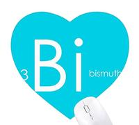 tableau pauvres chimie métaux éléments bismuth bi Jeux de tapis de souris en forme de coeur