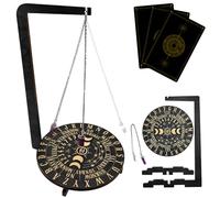 Tableau pendulaire avec guide de pratique spirituelle de radiesthésie en cristal Support pendule facile à assembler et à