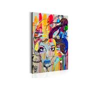 Tableau Pensées colorées-Taille L 60 x H 90 cm