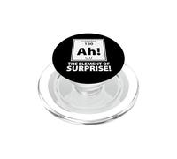 Tableau périodique Amusant Ah The Element of Surprise (Dark) PopSockets PopGrip pour MagSafe
