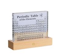Tableau Périodique Avec Des Éléments Réels À L'intérieur, 83 Types D'éléments Et D'écran Acrylique Haute Définition, Pour Les Amateurs De Sciences, Les Outils De Graphique De Chimie Des Étudiants