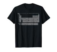 Tableau périodique avec éléments graphiques blancs T-Shirt