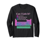 Tableau périodique Can I Lick It Enseignant Étudiant Enfants Manche Longue