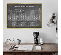 Tableau périodique de la chimie Tableau périodique des étudiants Affiche de la chimie Science Wall Art Peinture sur toile Laboratoire Décor Peinture 60x80cm (24 "x32") Sans cadre