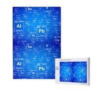 Tableau périodique des éléments Amusant pour Professeur de Sciences, Puzzle de 1000 pièces pour Adultes, Jeu de Puzzle Stimulant