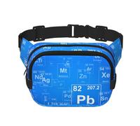 Tableau périodique des éléments Amusants pour Professeur de Sciences,Sac Banane carré Double Couche, Sac de Poitrine