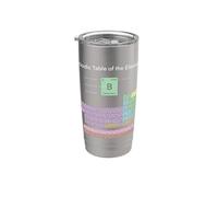 Tableau périodique des éléments Professeur de sciences de chimie Gobelet isotherme en acier inoxydable double paroi