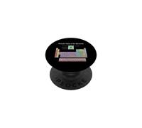 Tableau périodique des éléments Professeur de Sciences de Chimie PopSockets PopGrip Adhésif