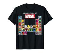 Tableau périodique des héros et méchants rétro de Marvel T-Shirt
