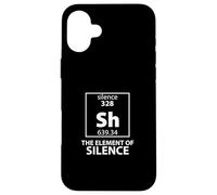 Tableau périodique drôle SH The Element of Silence Humour Graphic Coque pour iPhone 16 Plus