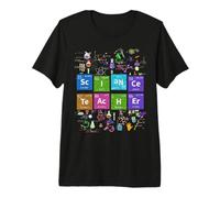 Tableau Périodique Professeur De Science Chimiste Chimie T-Shirt Haut de Gamme