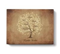 Tableau Personnalisé Arbre de vie Parchemin Famille pour Décoration Murale de Salon | Idée de Cadeau Personnalisé Femme ou Homme | Cadre Personnalisé pour Anniversaire | Objet Personnalisé avec Prénom