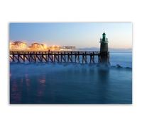Tableau phare Capbreton nuit bleue - Made in France - Affiche seule 90x60