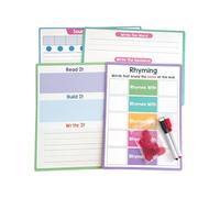 Tableau phonics effaçable à sec - Apprendre la phonique anglaise pour enfants, outil d'apprentissage de bloc d'écriture avec contenu riche pour la maternelle, la maison, la maternelle, la salle de