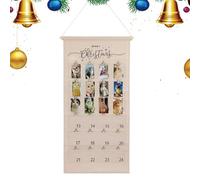 Tableau photo | Calendrier de l'Avent de poche avec clips - Tableau mémoire - Pour chambre à coucher, bureau, école, maison, collège, cabine, salle de ortoir