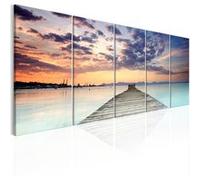 Tableau Pier on the Caribbean I-Taille L 200 x H 80 cm Imprimé G