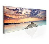 Tableau Pier on the Caribbean-Taille L 120 x H 40 cm