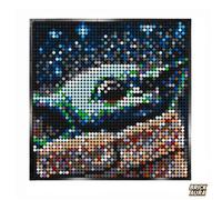 Tableau Pixel Art GROGU - Kit de Construction 2304 Pièces compatible LEGO® - Modèle Collector
