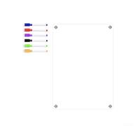 Tableau Planning Semainier Magnétique Réutilisable en Acrylique Transparent, Calendrier Frigo Effaçable à l'Eau pour Repas et Tâches, Kit Complet 29x42cm(A3)