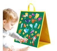 Tableau pliant en feutre, Tableau pliant en feutre pour salle de classe - Tableau en feutre pour enseigner aux enfants bricolage | Conseil d'histoire DIY avec poignée, jeu d'activités de subventions