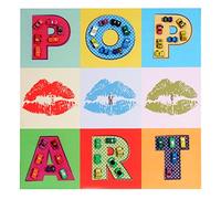 tableau pop art en 3D voitures / toile de décoration murale XL - 60x60cm