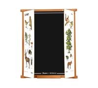 Tableau pour enfant - Deyrolle - La forêt - Bois teinté chêne - 43 x 56 cm - 3 ans et plus