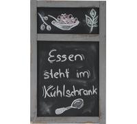 tableau mural / tableau de publicité à craie, 55x34x2cm style shabby chic gris Gris